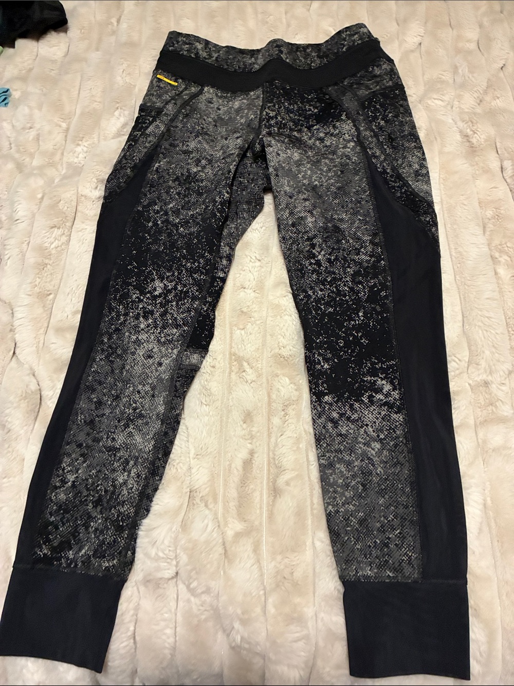 Lole Black and Gray Speckled Athletic Leggings